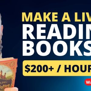 Get Paid $200+ Per Hour by Reading Books From Home | Online Side Hustles 2022
