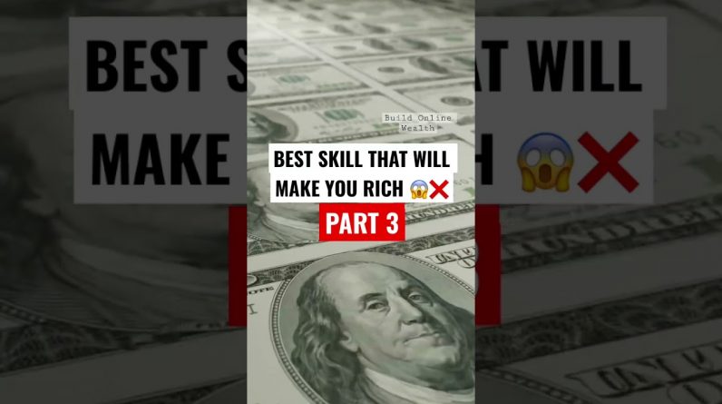 BEST Skill That Will Make You RICH😱❌ #shorts #moneyonline