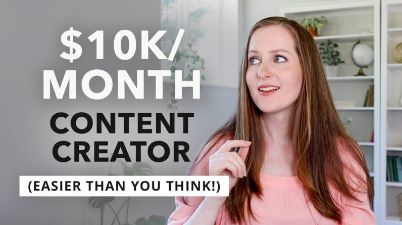 How to EASILY Make 10K/month as a Content Creator