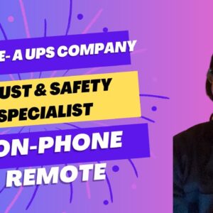 Non-Phone Trust & Safety Specialist